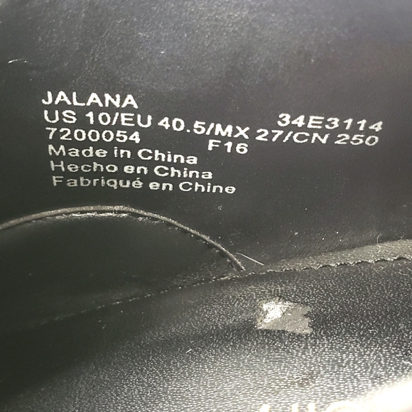 Calvin Klein Jalana Black Leather, Pointy Toe, Shooties. Women's Size 10M - Picture 9 of 13